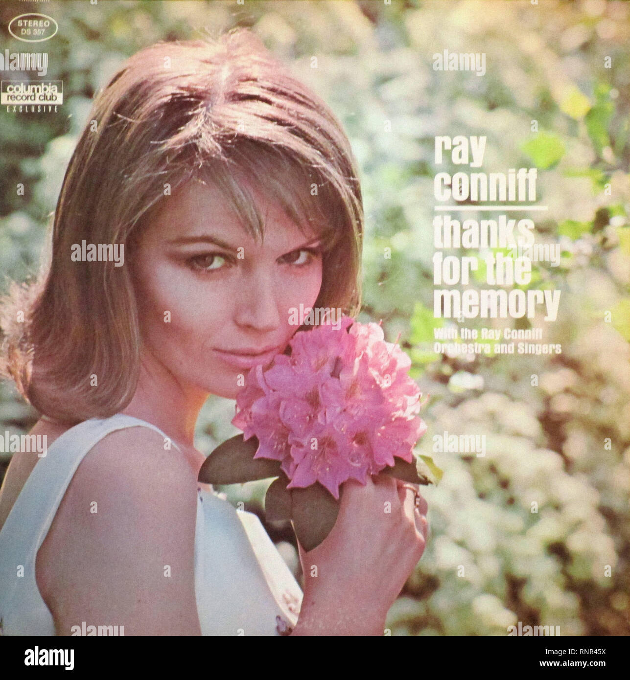 Vintage Vinyl Lp Cover Vielen Dank für die Erinnerung Ray Conniff Orchestra 1968 Stockfoto