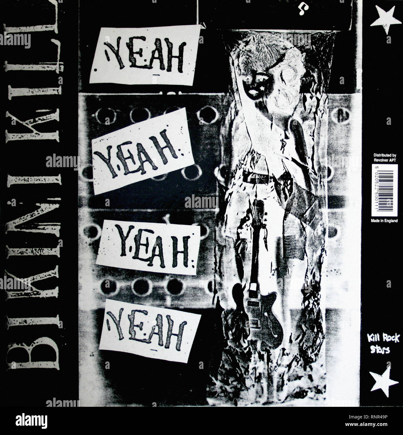Bikini Kill Yeah Yeah Yeah Yeah - Vintage Cover Album Stockfoto