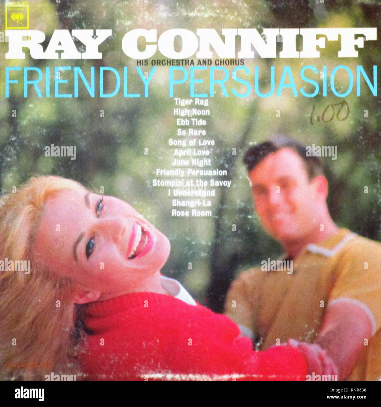 Vintage Vinyl Lp Cover Friendly Persuasion Ray Conniff Orchestra 1964 Stockfoto