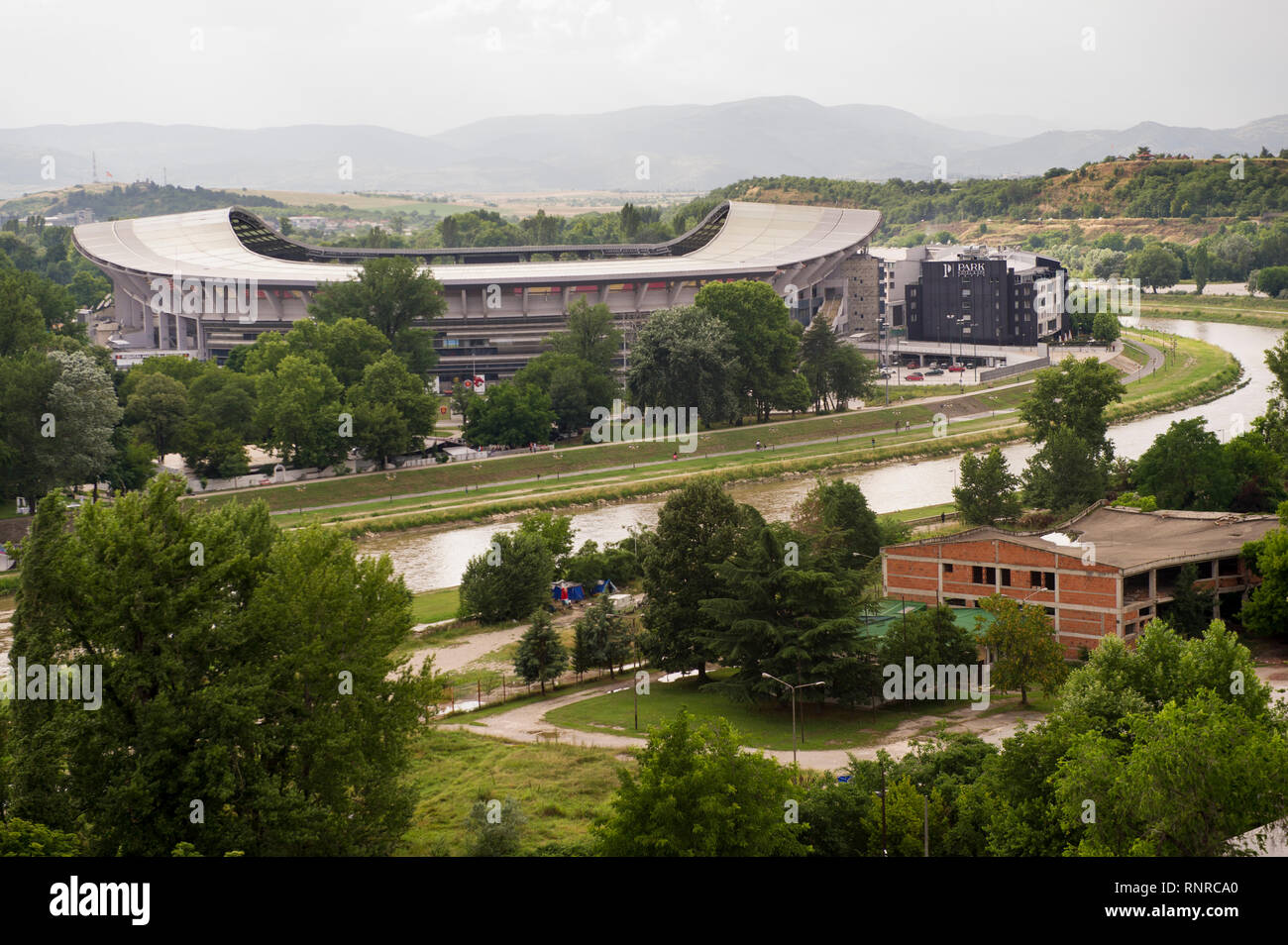 Philipp II. Nationale Arena, Skopje, Mazedonien Stockfoto