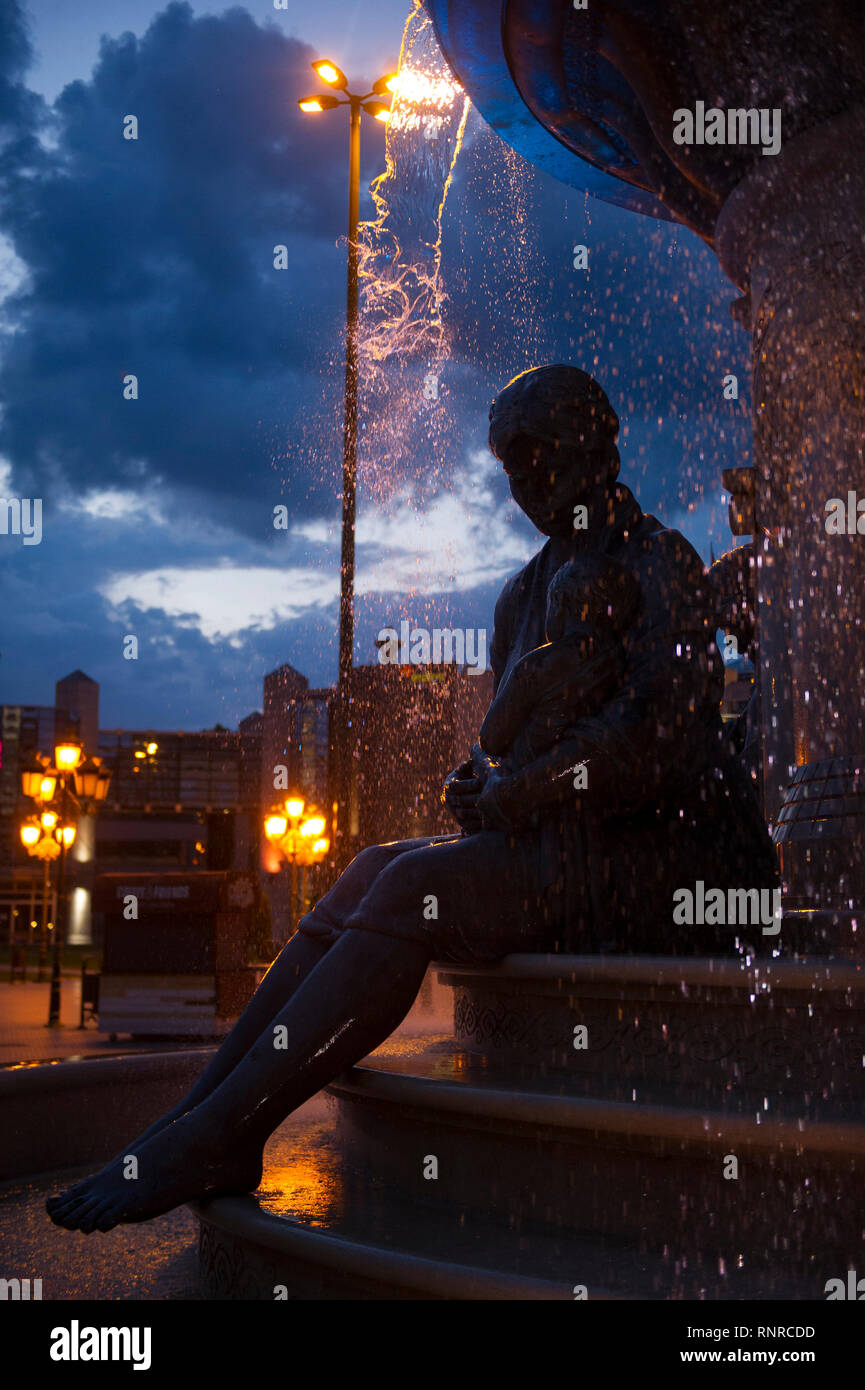 Brunnen der Mütter von Mazedonien, Karpos's Rebellion Square, Skopje, Mazedonien Stockfoto