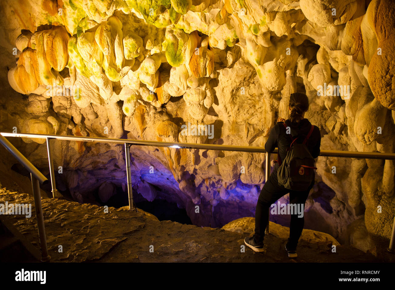 Die Höhle Vrelo, Matka Canyon, Skopje, Mazedonien Stockfoto
