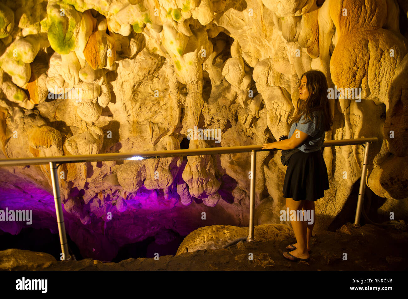 Die Höhle Vrelo, Matka Canyon, Skopje, Mazedonien Stockfoto