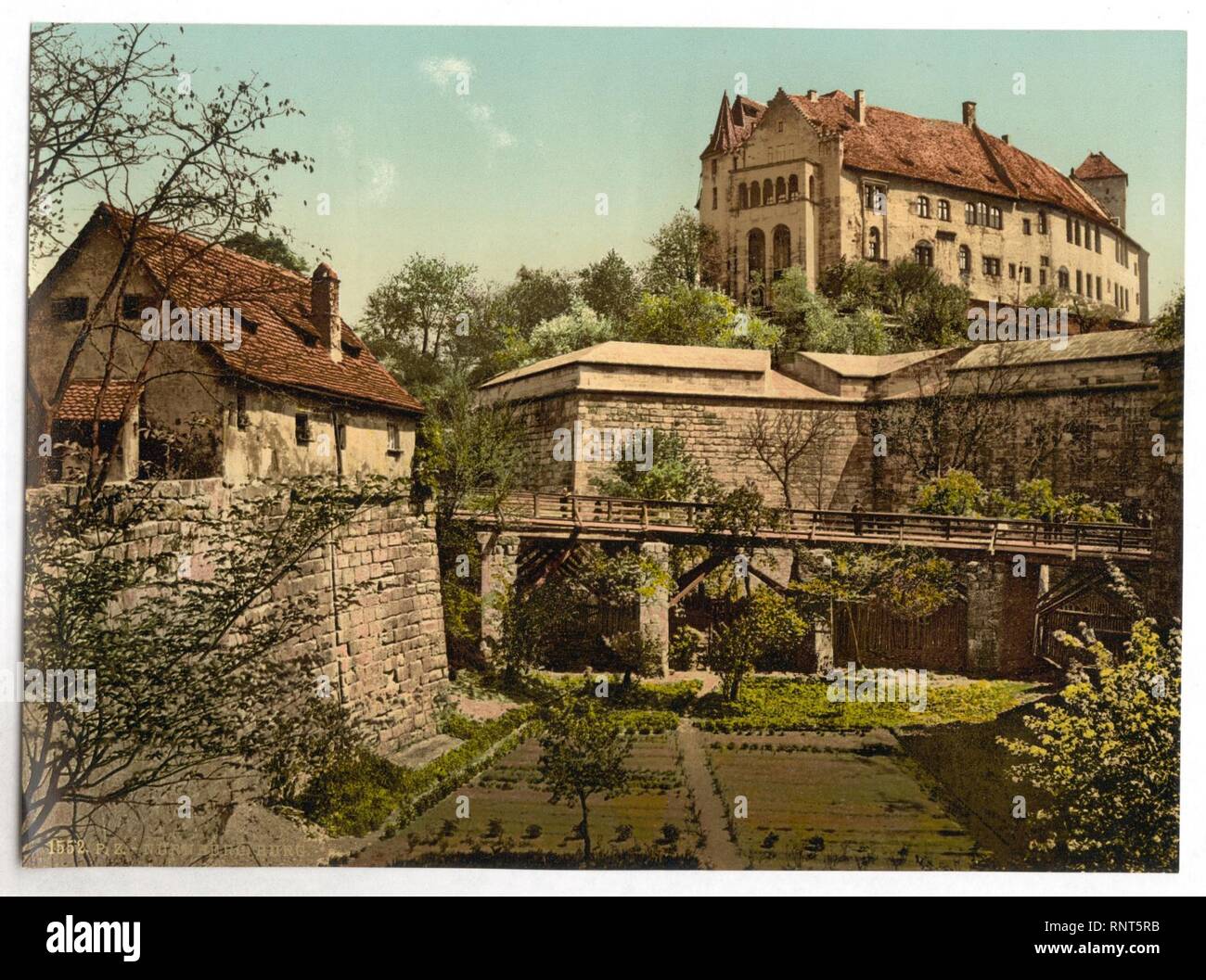 Schloss, (Westseite), Nürnberg, Bayern, Deutschland - Stockfoto