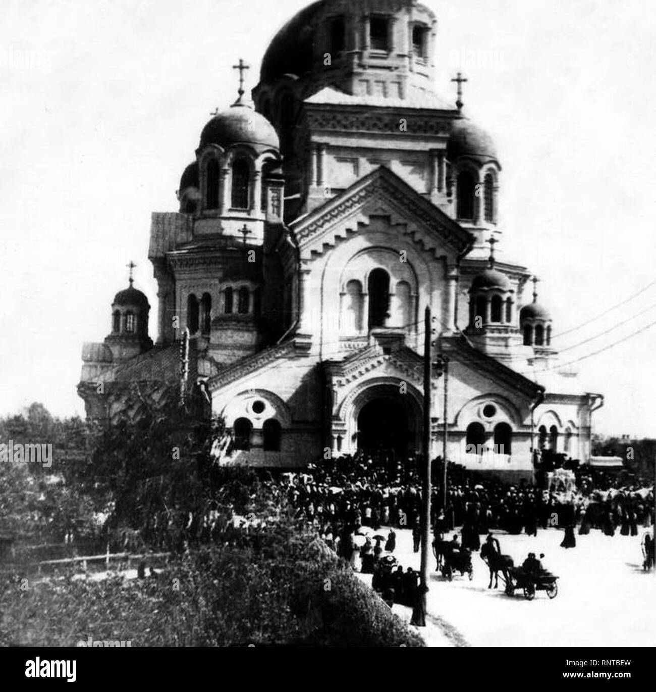 Die Christ-Erlöser-Kathedrale (Samara) 1900-S20. Stockfoto