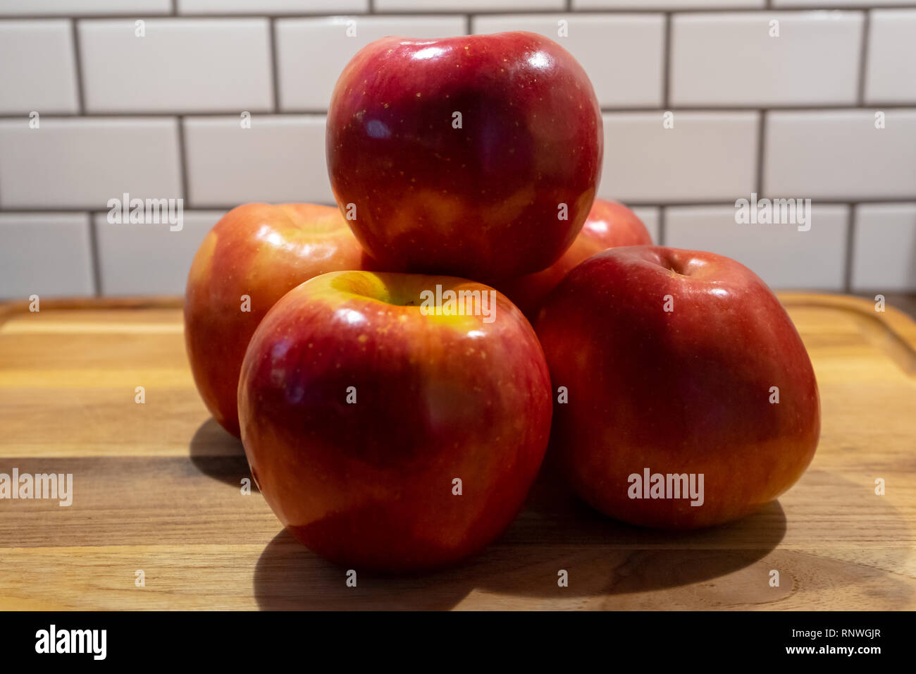 Rotes Fleisch apple Stockfoto