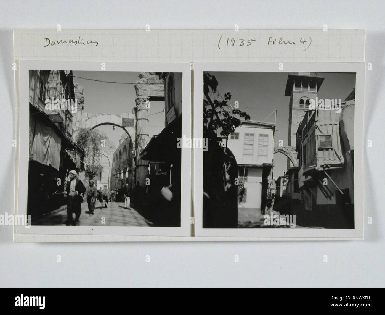 CH-NB-Syrien, Damaskus - Umayyaden-Moschee - Annemarie Schwarzenbach - SLA-Schwarzenbach-A -5-05-016. Stockfoto