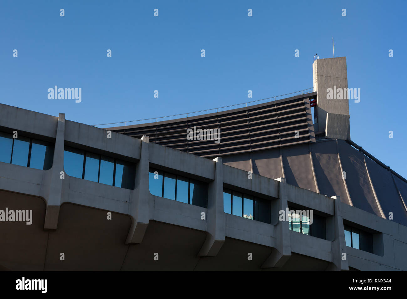 Die unverwechselbare Architektur des Yoyogi Nationalstadions, Yoyogi, Tokio, Japan Stockfoto