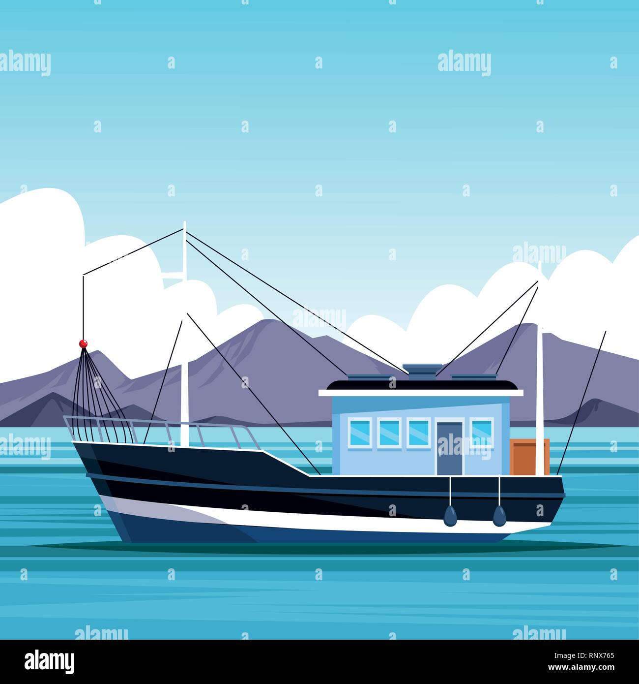 Das anglerparadies Stock-Vektorgrafiken kaufen - Alamy