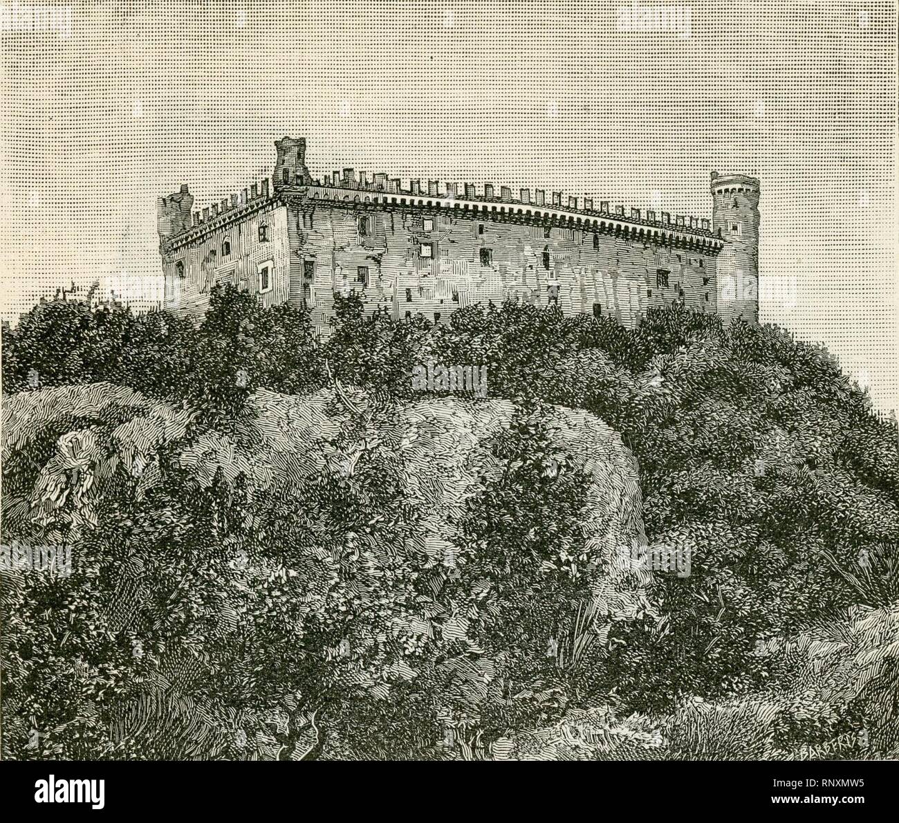 Castello di Montalto Dora. Stockfoto