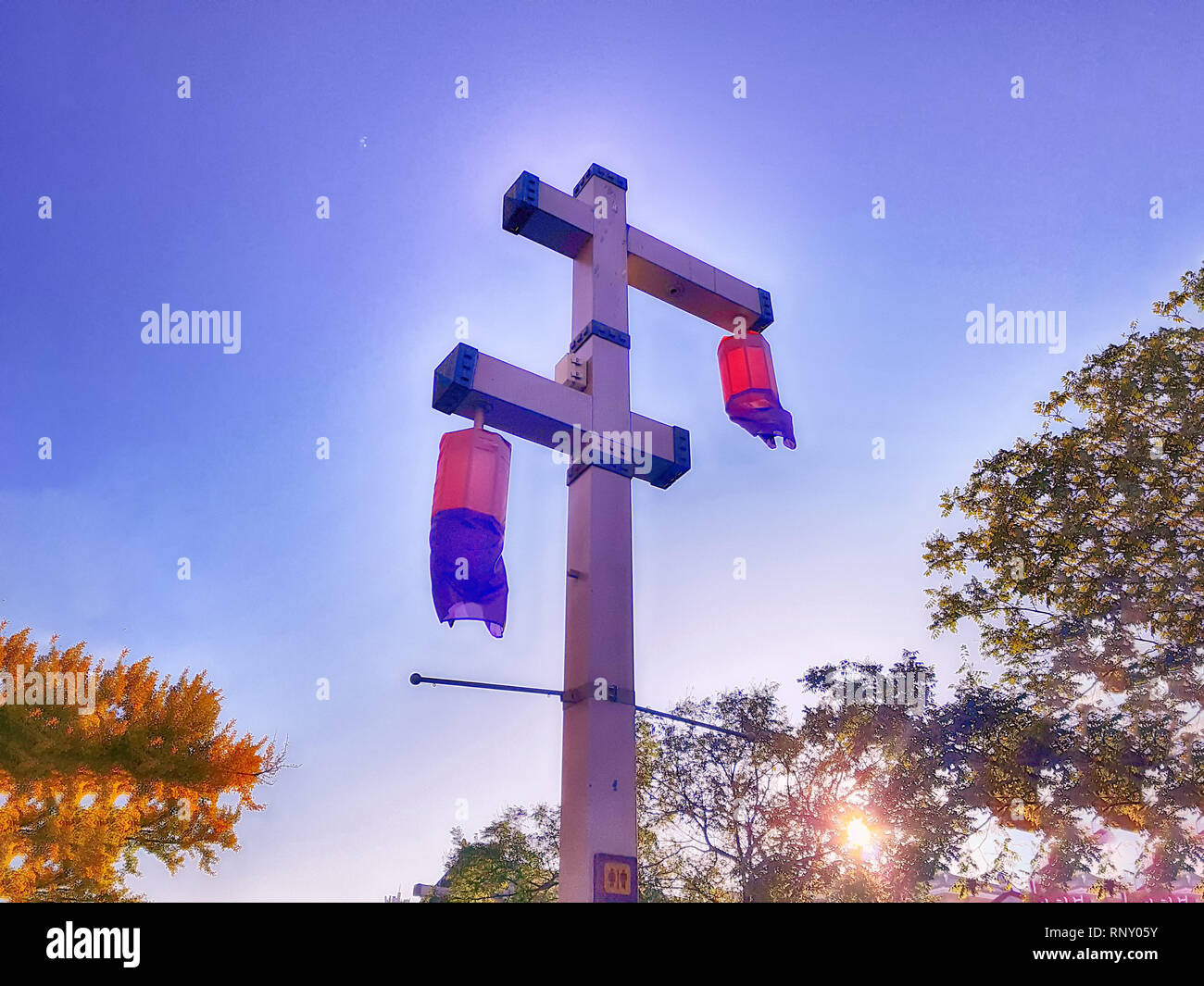 Straße von Jeonju Hanok Dorf Traditionelle koreanische Stadt Jeonju, Jeollabukdo, Südkorea, Asien Stockfoto