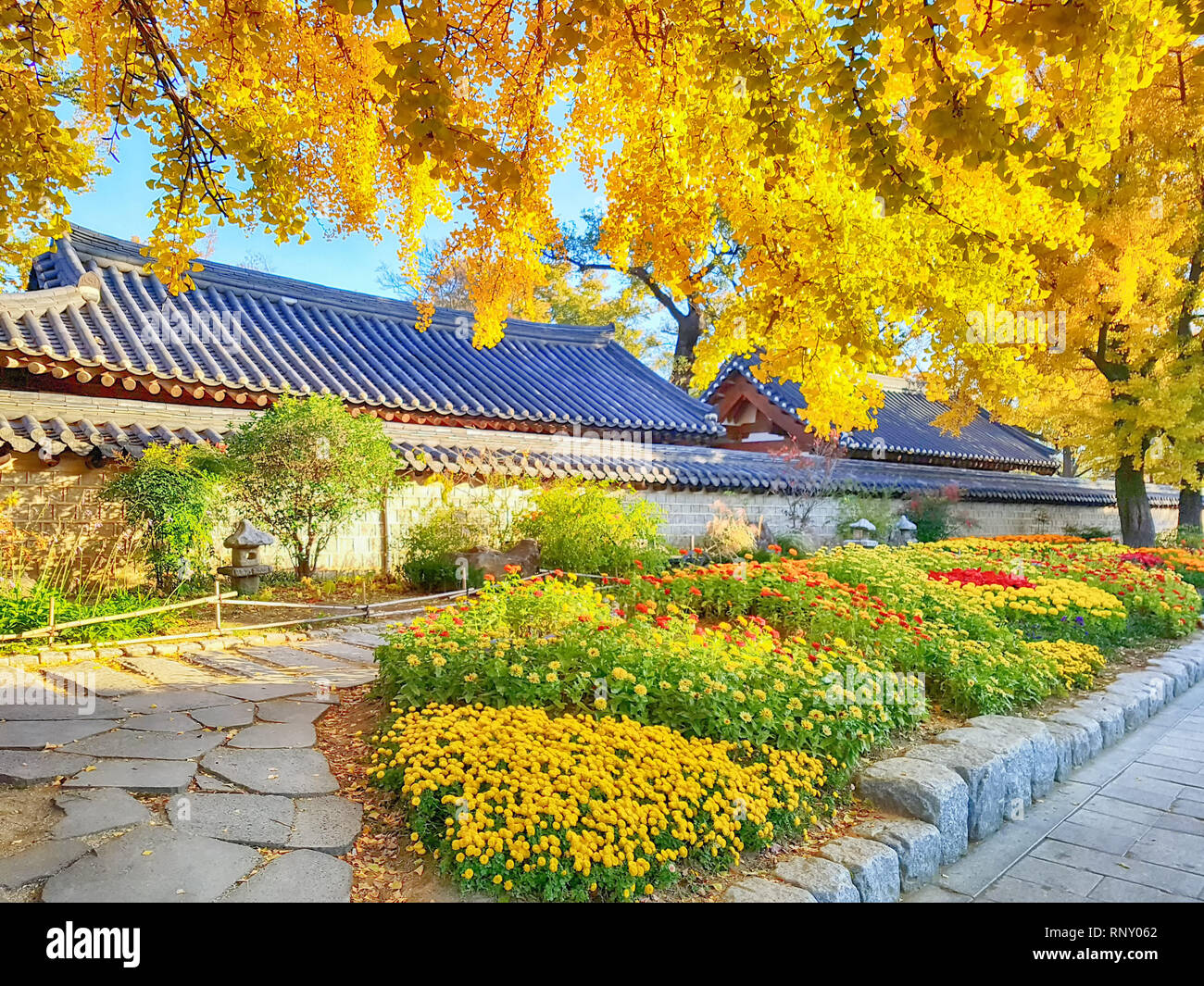 Straße von Jeonju Hanok Dorf Traditionelle koreanische Stadt Jeonju, Jeollabukdo, Südkorea, Asien Stockfoto