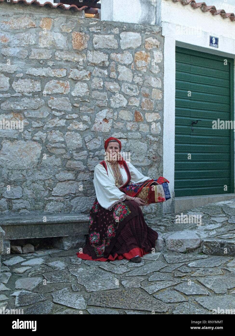Die Folklore und die Insel von Betina Stockfoto