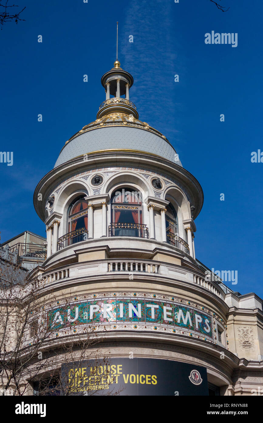 Kaufhaus Printemps, Paris, Frankreich Stockfoto