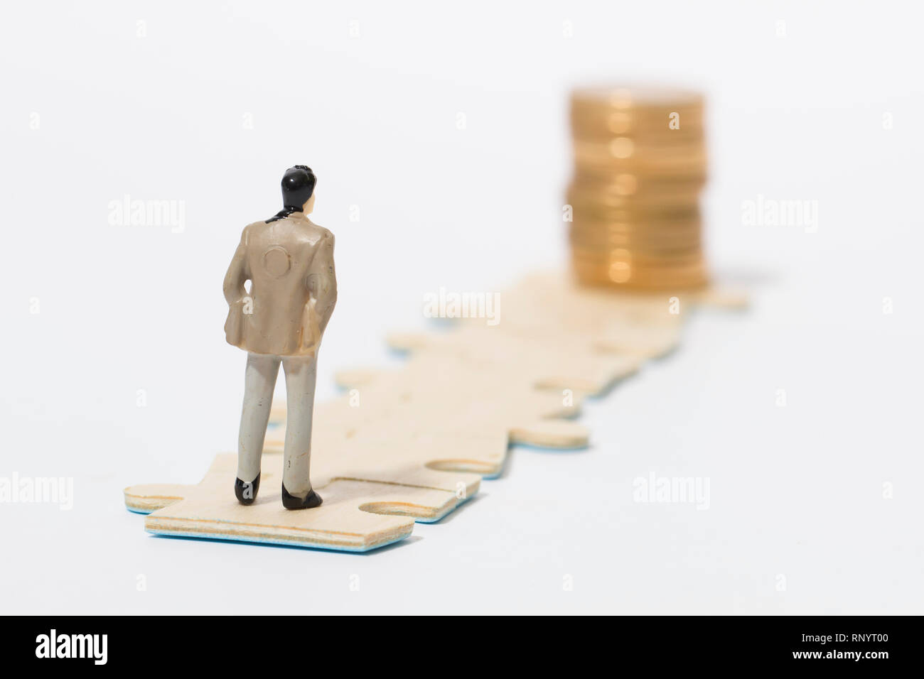 Menschen und Rätsel, Anhäufung von Reichtum Stockfoto