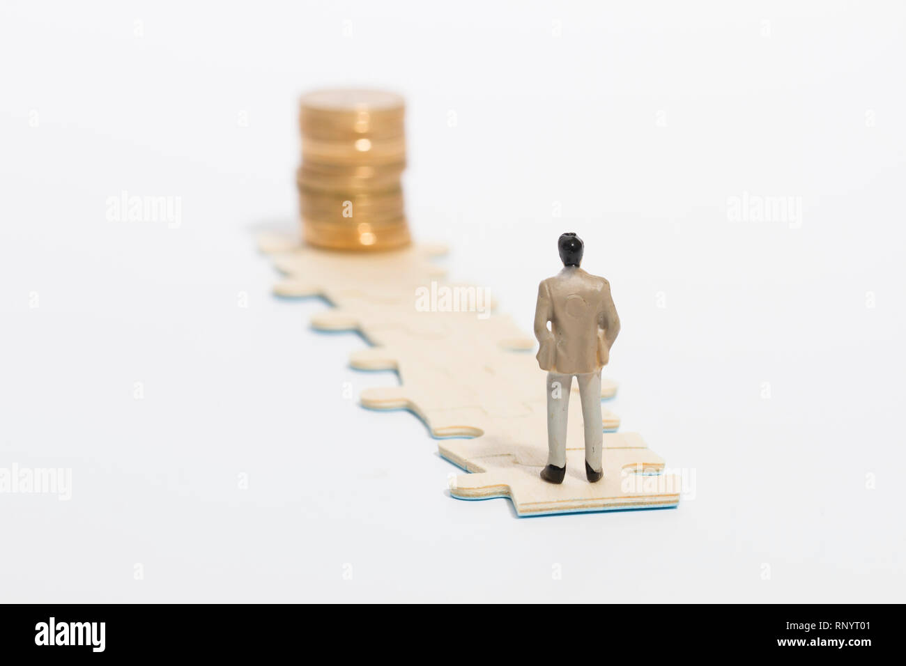 Menschen und Rätsel, Anhäufung von Reichtum Stockfoto