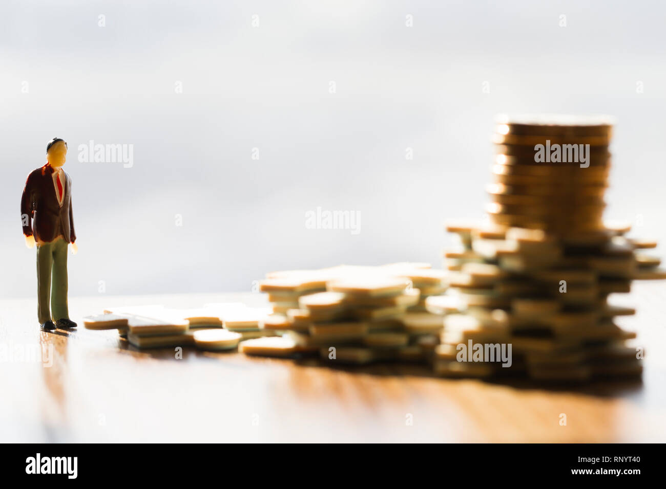 Menschen und Rätsel, Anhäufung von Reichtum Stockfoto