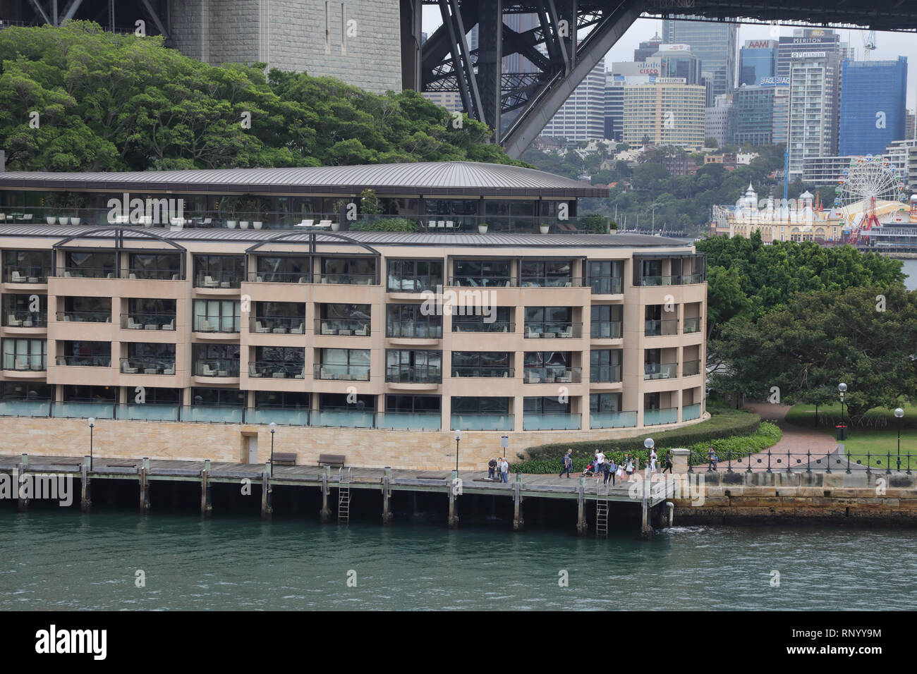 Das Park Hyatt Sydney Hotel. Stockfoto