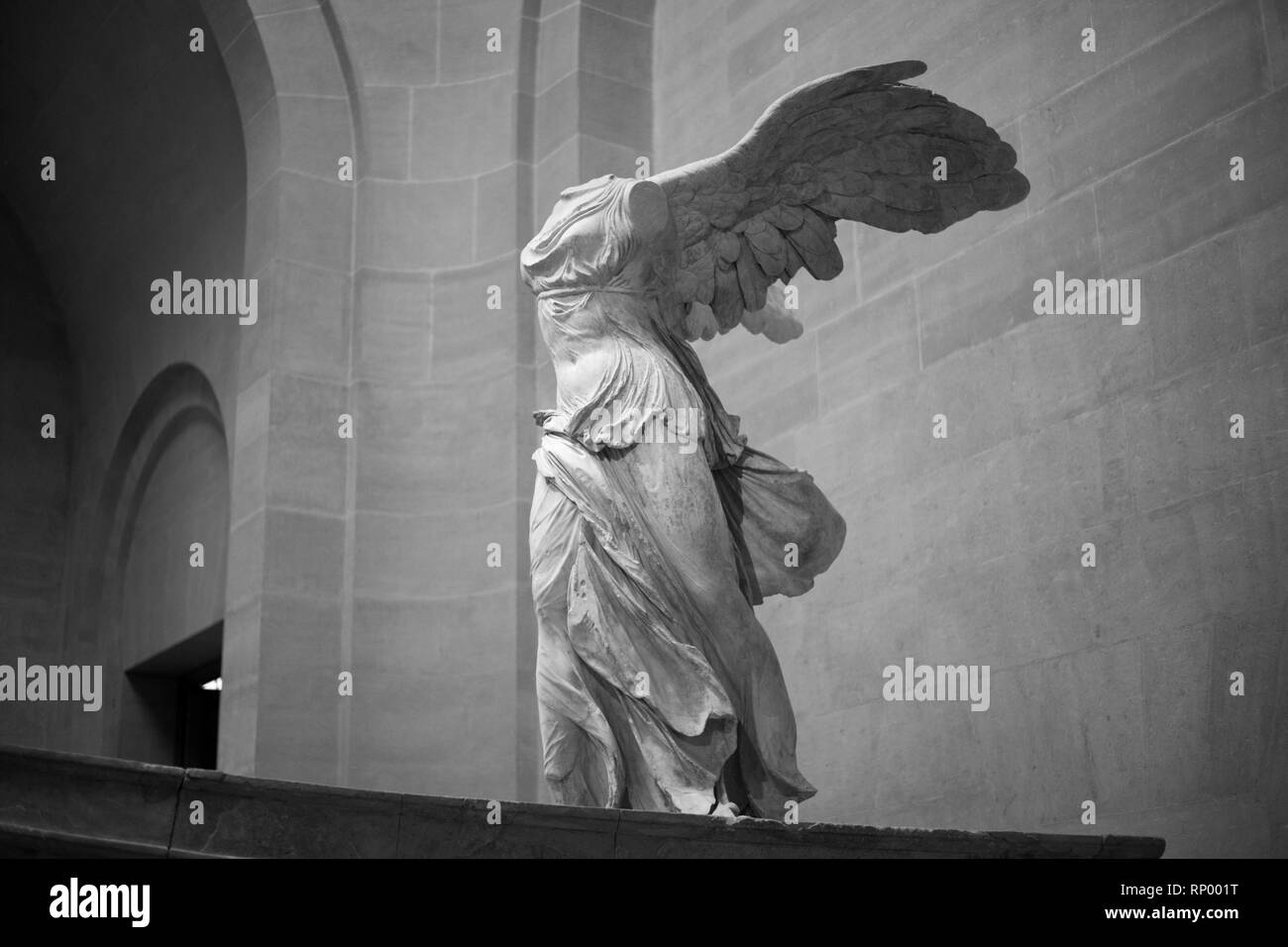 Die Geflügelten Sieg von Samothrake, Louvre Paris Frankreich Stockfoto