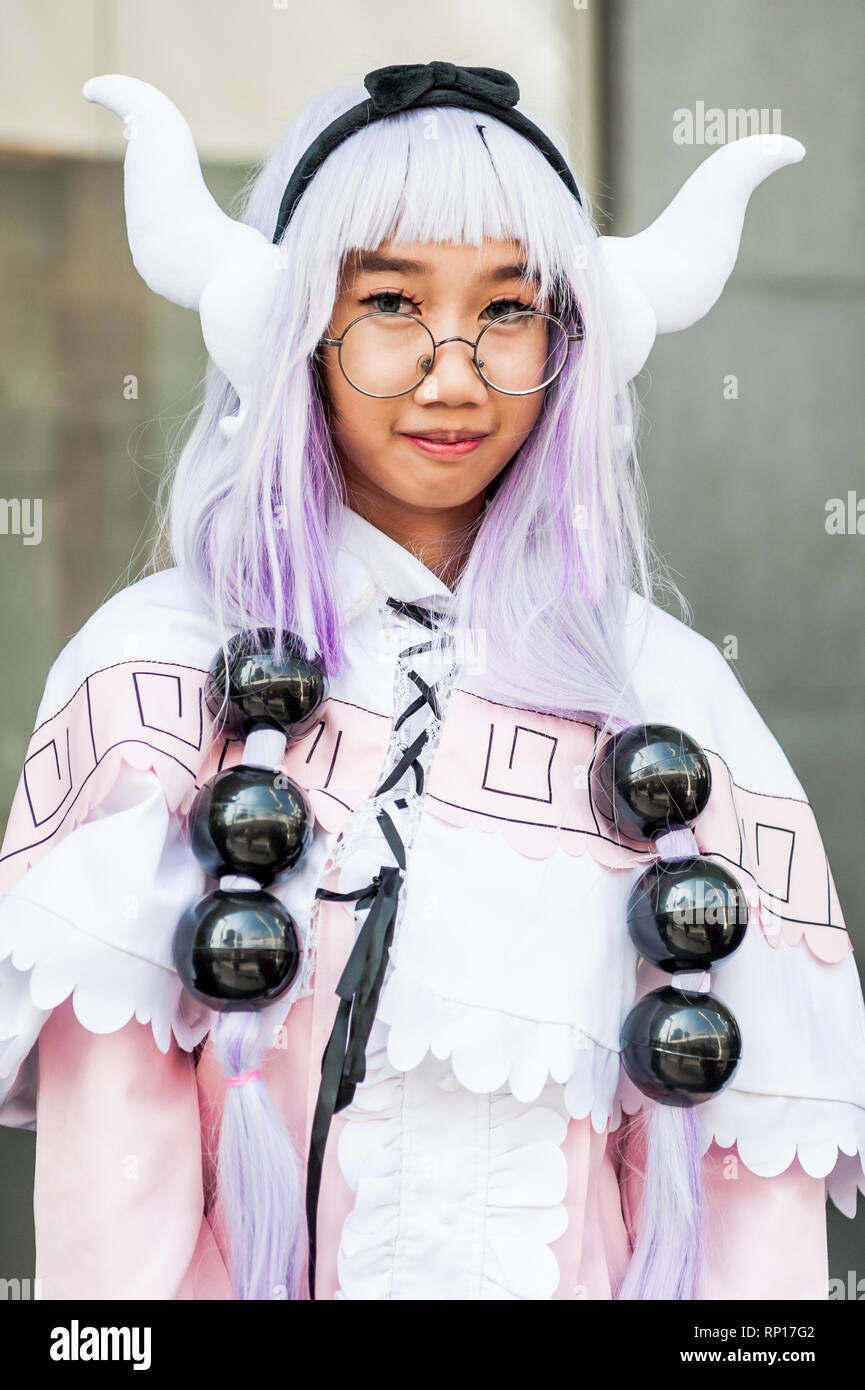 Bilder von der unglaublichen Thai Cosplay Mädchen und Jungen an der Japan Expo 2019 in Bangkok, Thailand Stockfoto