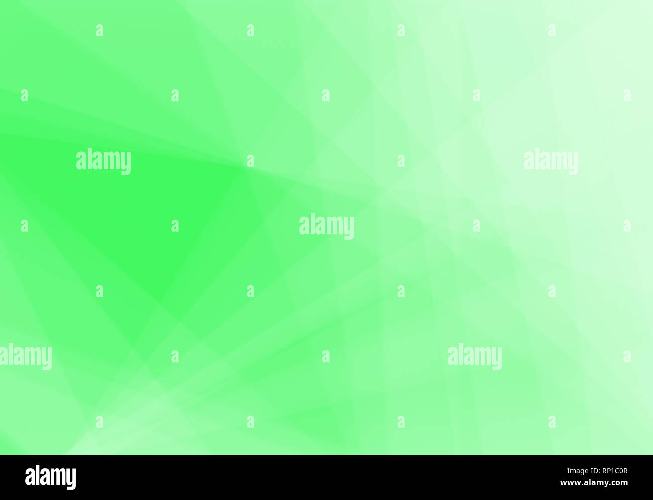 Abstrakte neon grün Hintergrund mit hellen und transparenten Leitungen, Dreieck Formen und diagonalen Streifen in zufälligen Muster. Kopieren Sie Platz. Stockfoto