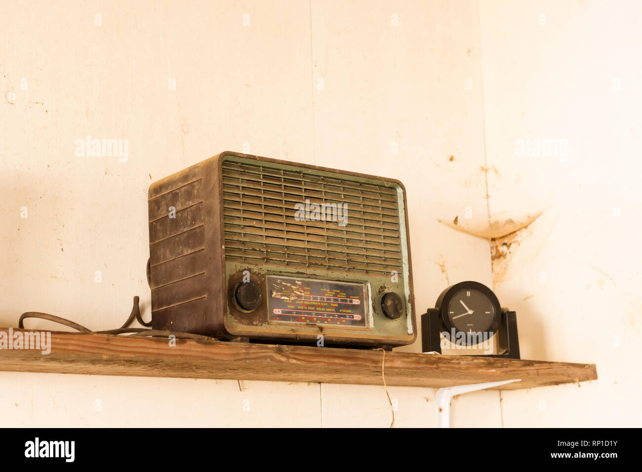 Antike Funkempfänger, Vereinigtes Königreich Stockfoto
