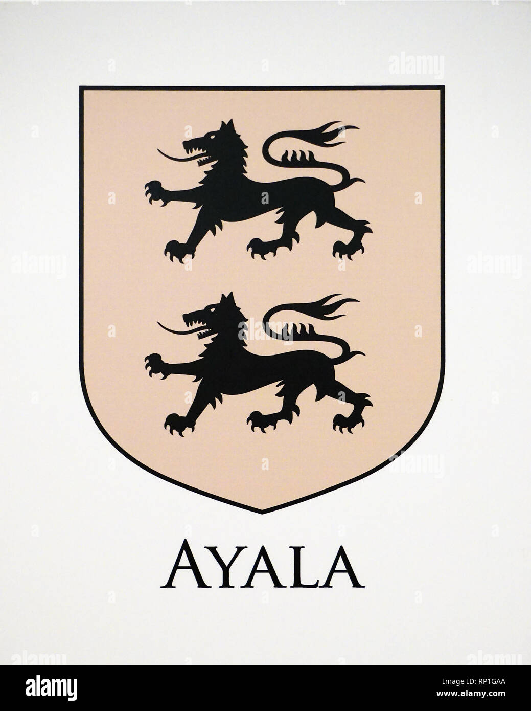 Ayala Wappen der Familie'' oder ''Wichtig'' Menschen Wappen oder Stadt
