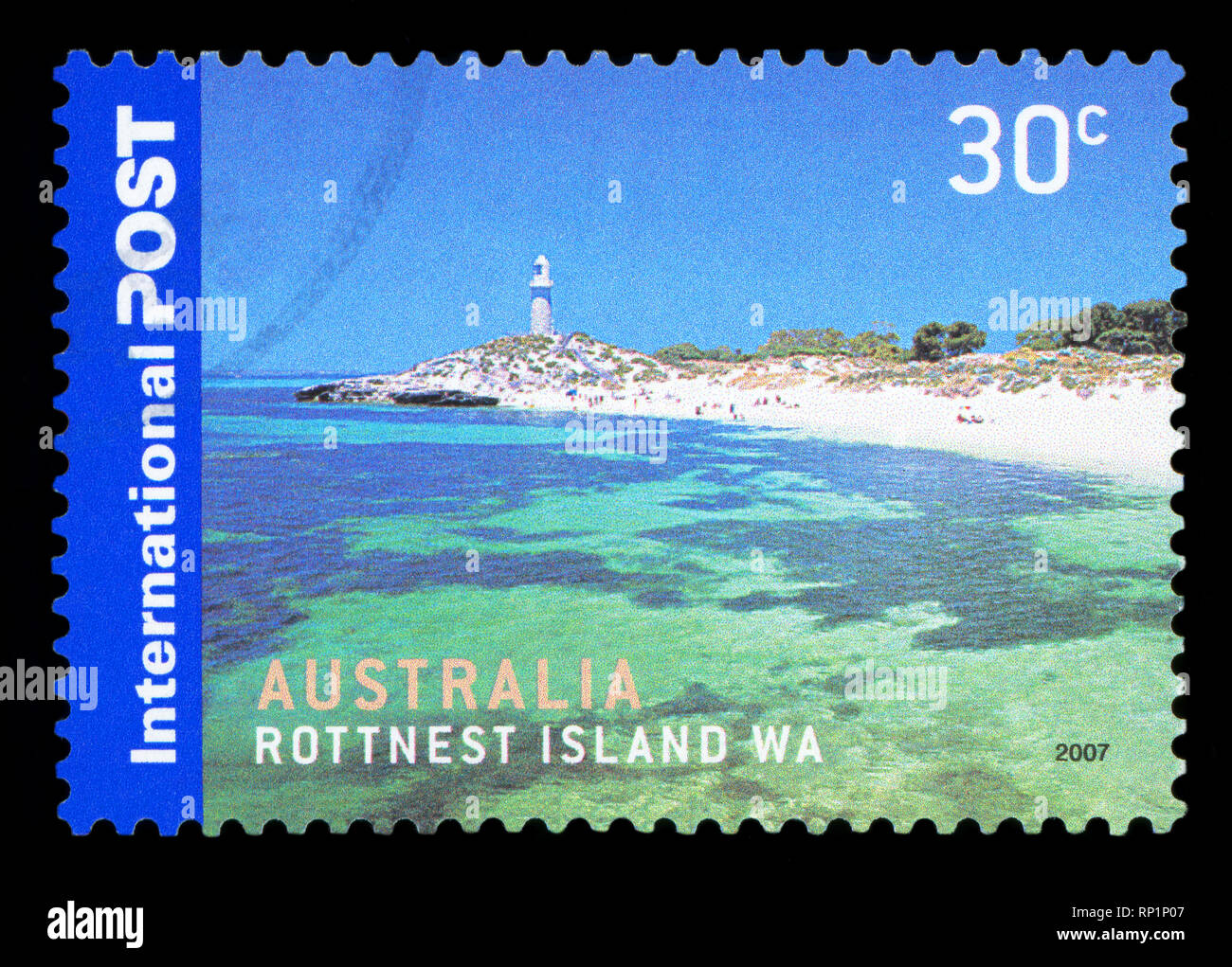 Australien - ca. 2007: einen Stempel aus Australien zeigt ein Bild von Rottnest Island in West Australien, ca. 2007 Stockfoto