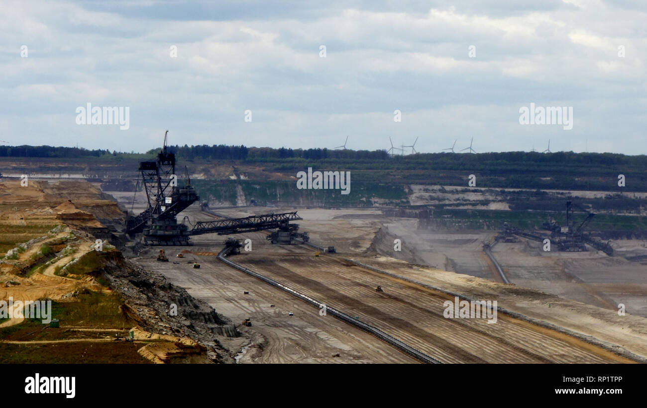 Tagebau Hambach Stockfoto