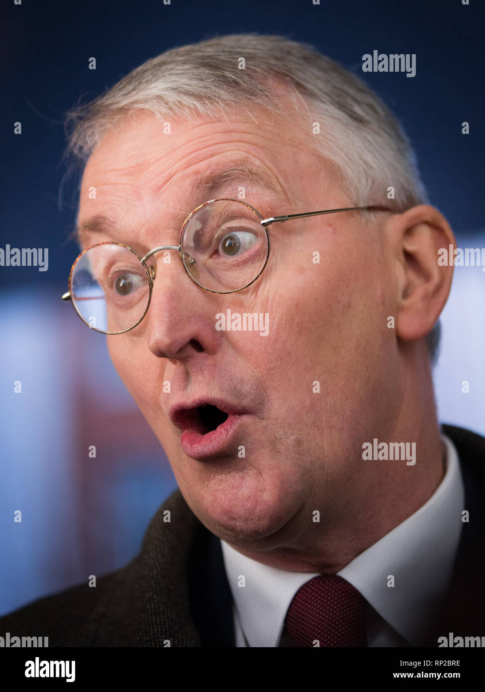 Abfahrt der Gäste nach dem Andrew Marr Show, BBC neuen Broadcasting House London. Mit: Hillary Benn MP Wo: London, Vereinigtes Königreich, wenn: 20 Jan 2019 Credit: Wheatley/WANN Stockfoto