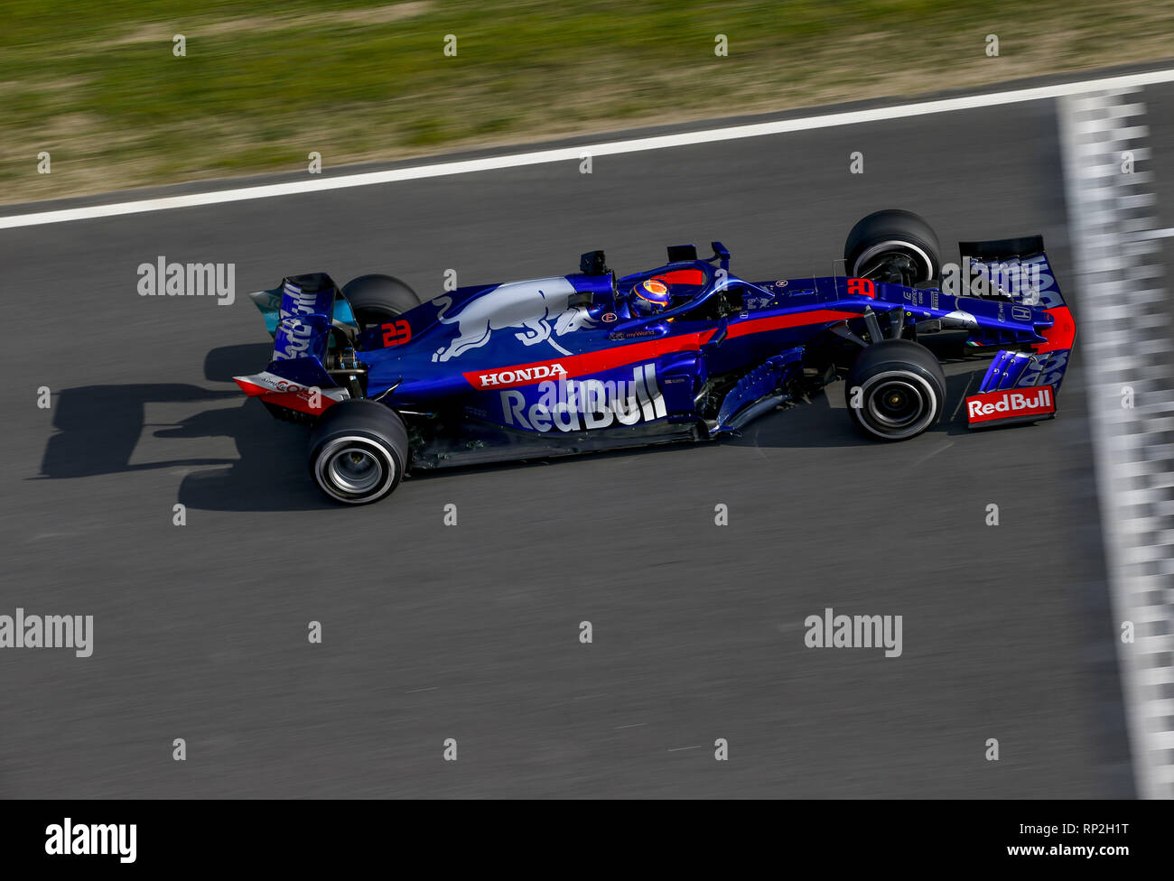 Barcelona, Spanien. 19 Feb, 2019. Motorsport: FIA Formel Eins-Weltmeisterschaft 2019, Test in Barcelona, #23 Alex Albon (THA Team Torro Rosso) Quelle: dpa/Alamy leben Nachrichten Stockfoto