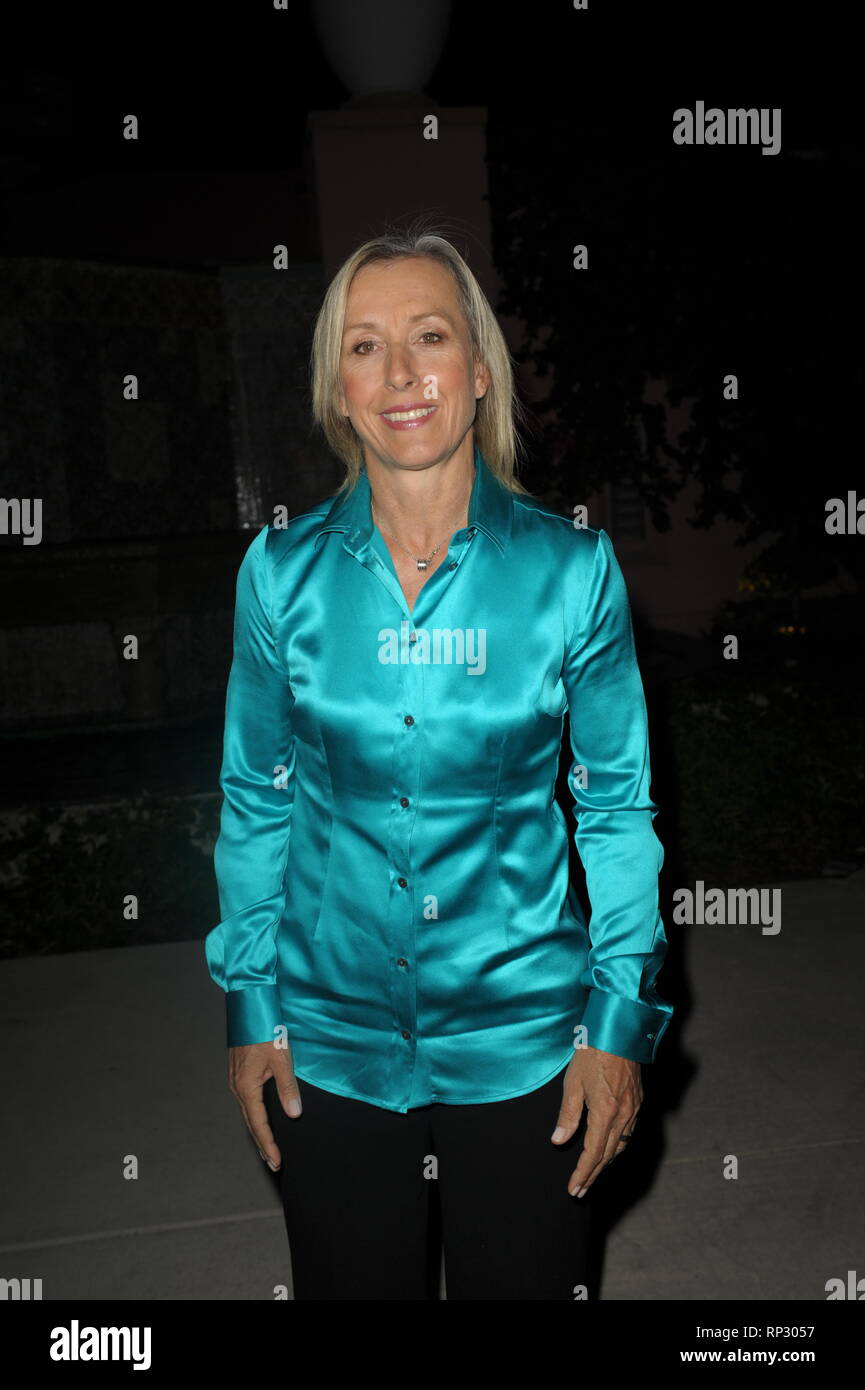 DELRAY Beach, FL - November 06: Martina Navratilova besucht die Chris Evert und Raymond James Cocktail Empfang bei Boca Raton Resort & Club am 6. November 2010 in Boca Raton, Florida. Personen: Martina Navratilova Stockfoto