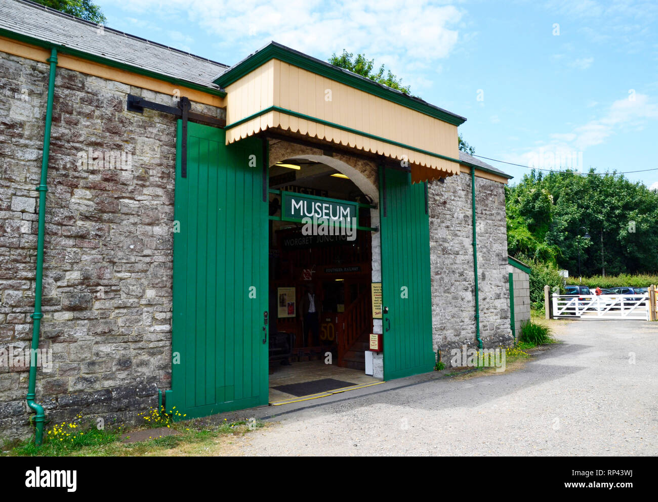 Railway Museum in Corfe Castle Bahnhof, Swanage Railway, Swanage, Isle of Purbeck, Dorset, Großbritannien Stockfoto