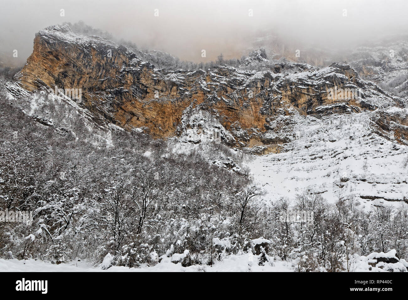 Der Grands Goulets Schluchten in Vercors, Französische Alpen Stockfoto