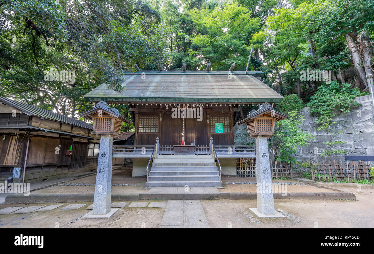 Kaminoge Inari Jinja Schrein, Setagaya, Tokio Stockfoto