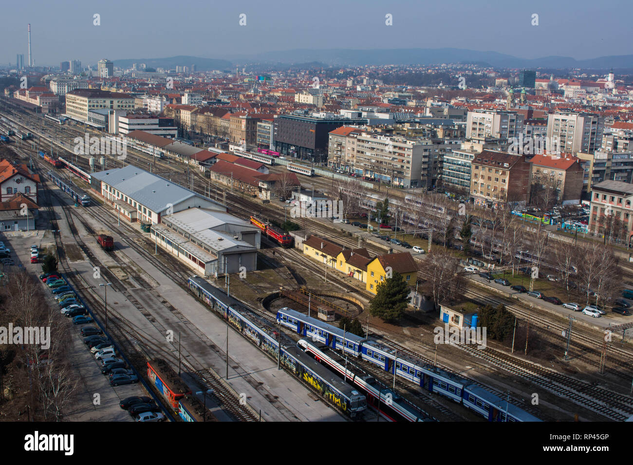 Bahnhof, Zagreb Kroatien Stockfoto