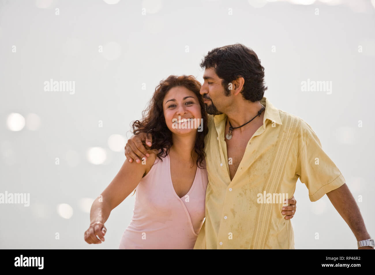 Paar am Strand Stockfoto