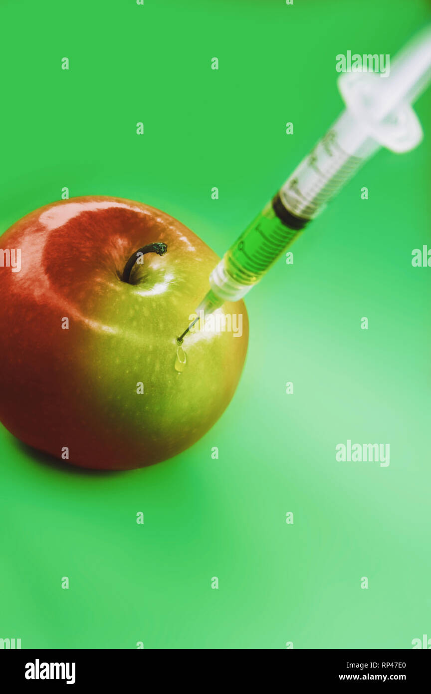 Gentechnisch veränderte Lebensmittel Stockfoto