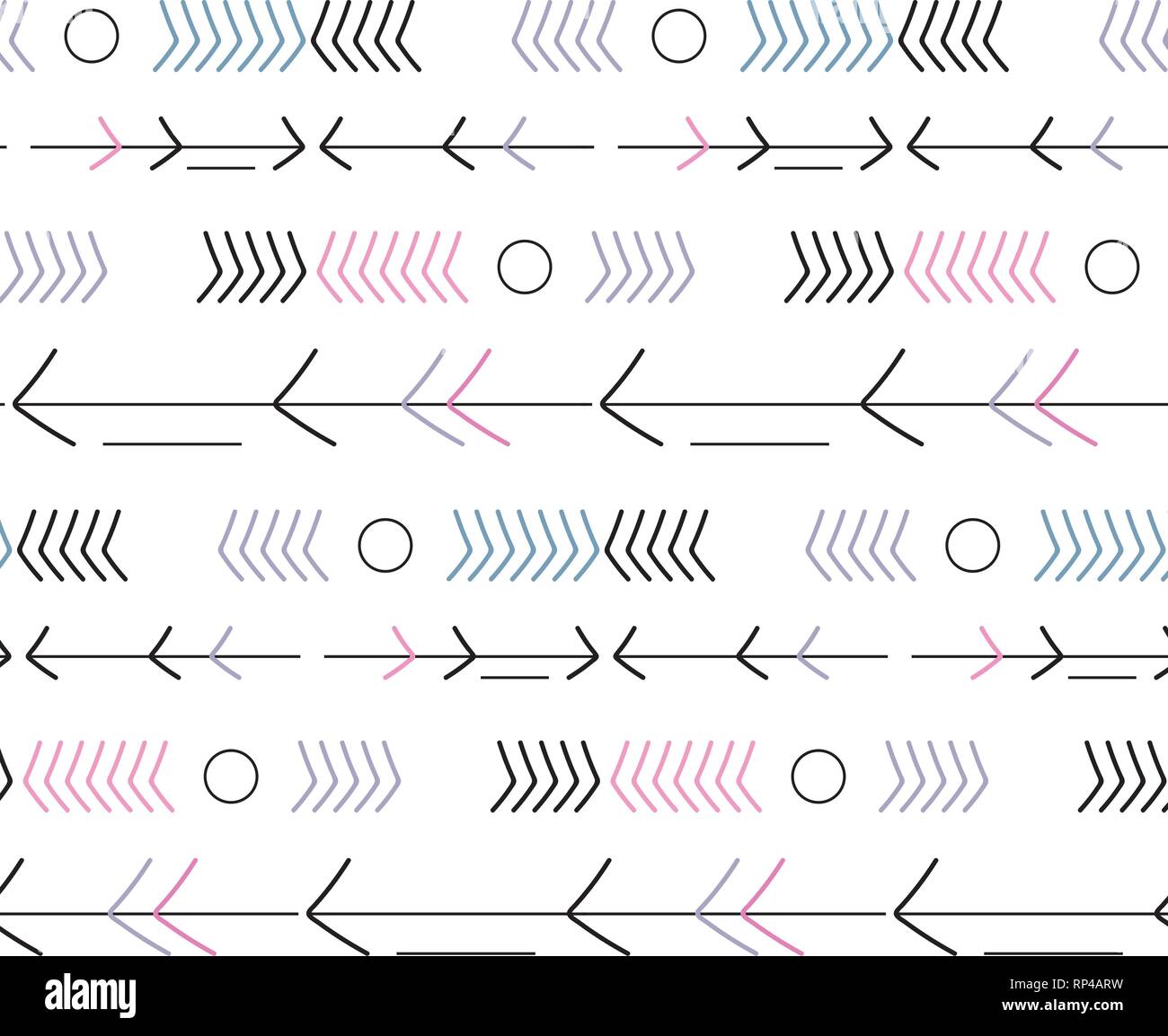 Nahtlose Muster in Boho style Ethnische und tribale Motive. Stock Vektor