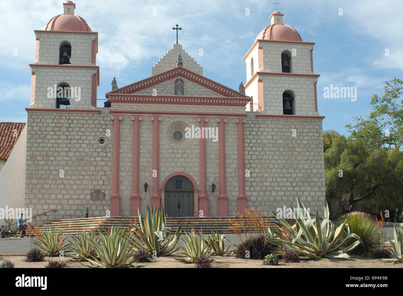 Mission Santa Barbara, Santa Barbara, CA. Digitale Fotografie Stockfoto