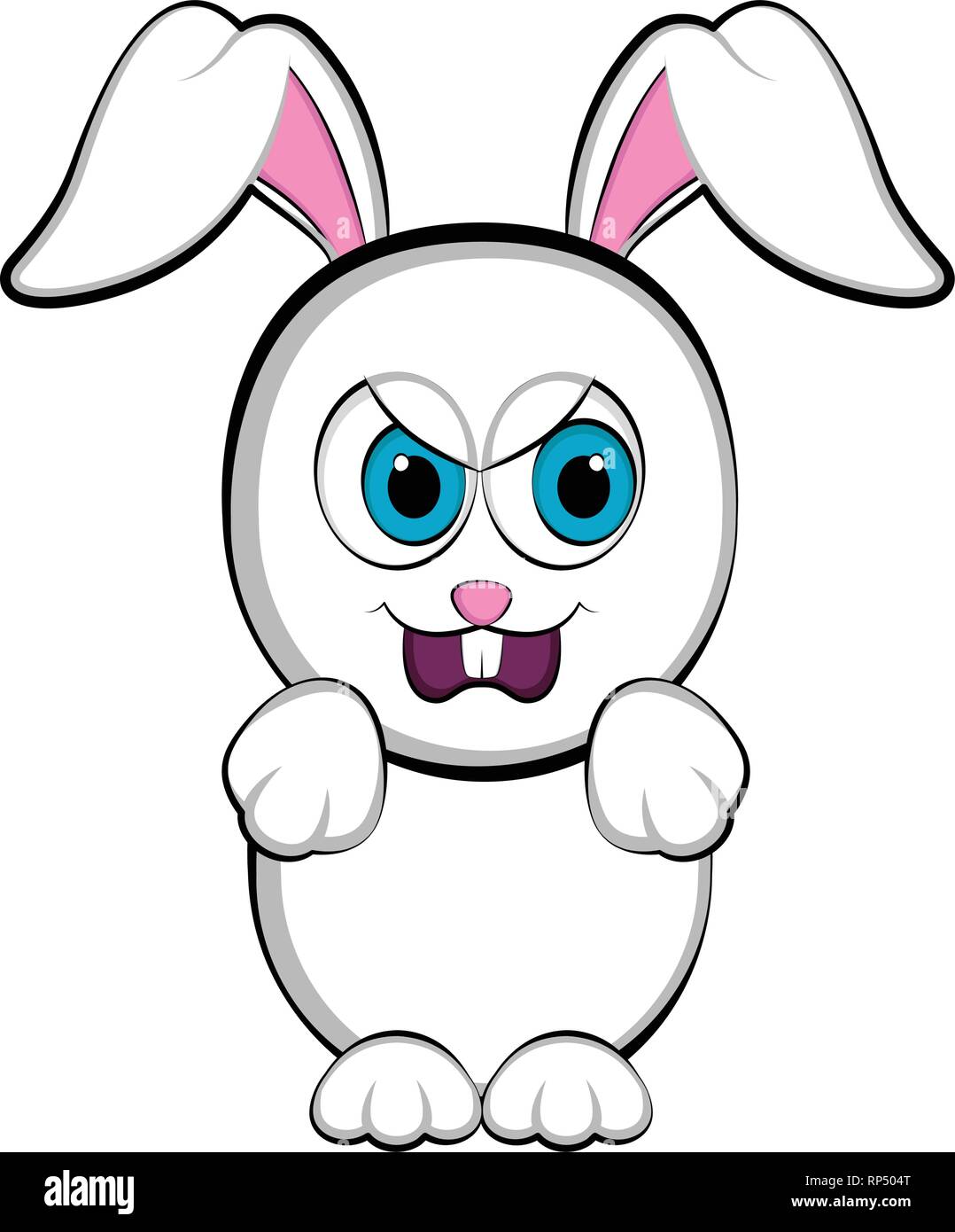 Cute wütend Osterhase Stock Vektor