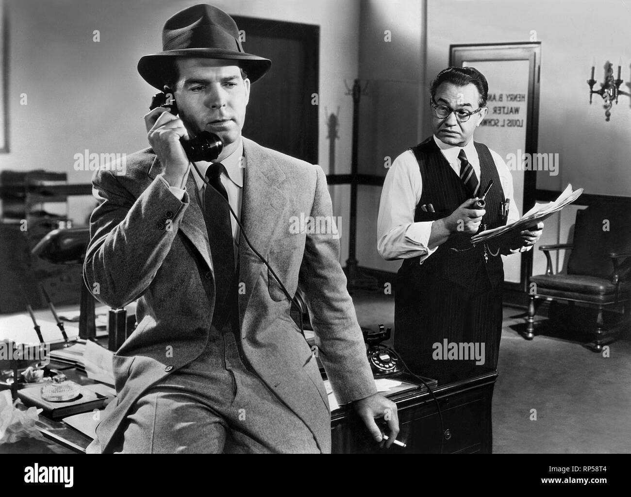 MACMURRAY, ROBINSON, Double Indemnity, 1944 Stockfoto