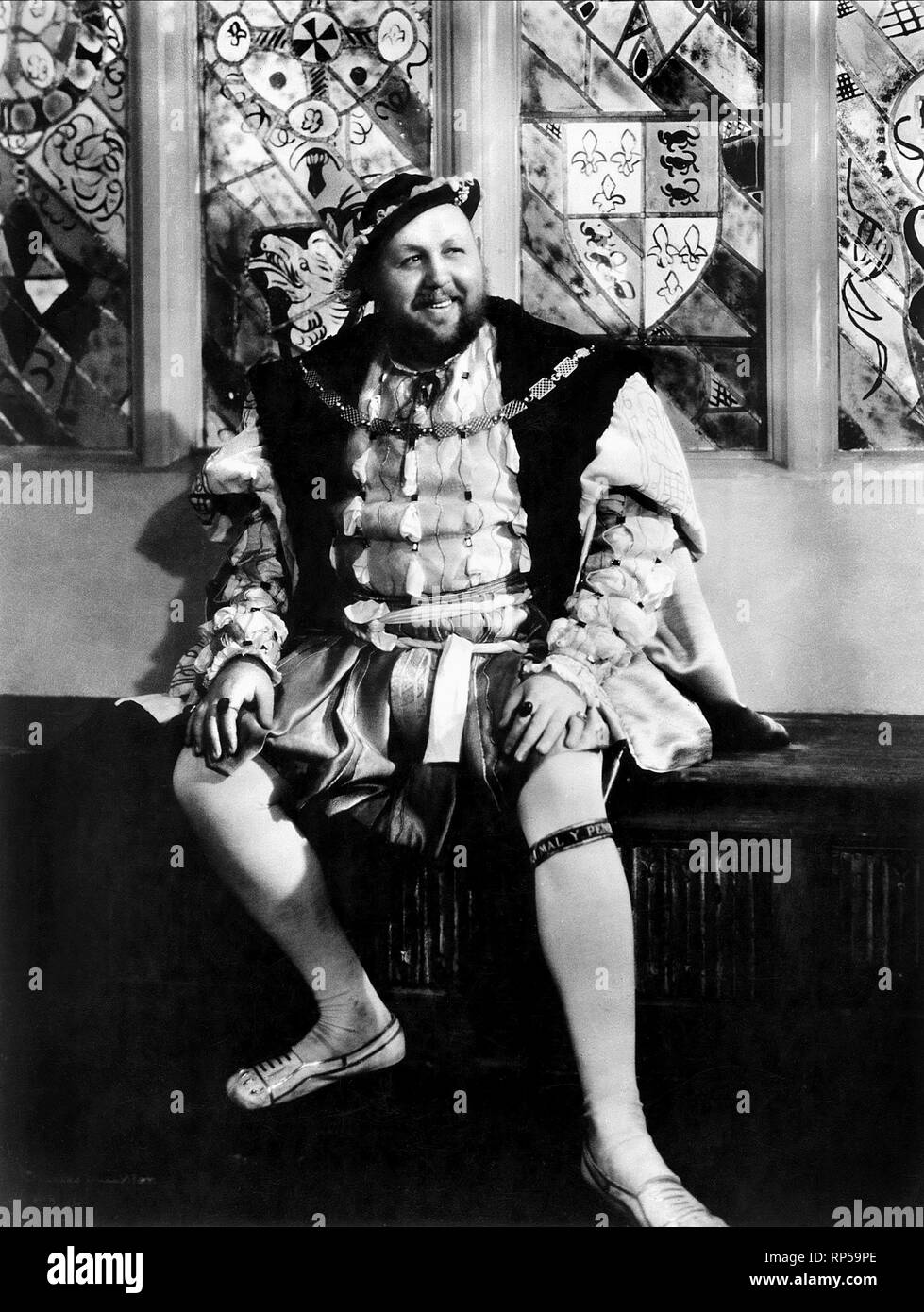 CHARLES LAUGHTON, das Privatleben von Heinrich VIII., 1933 Stockfoto
