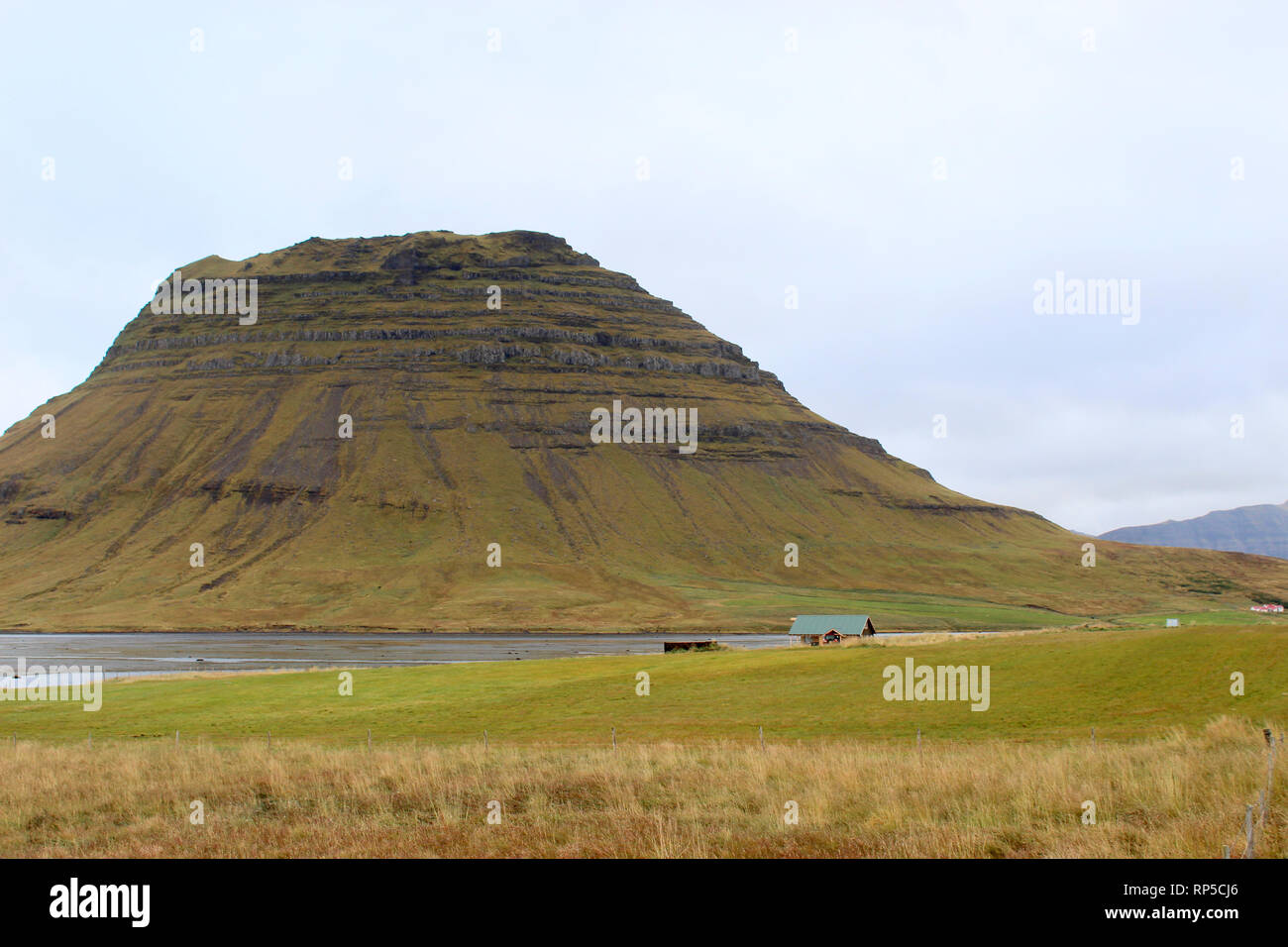 Mount Kirkjufell Berg Islands Stockfoto