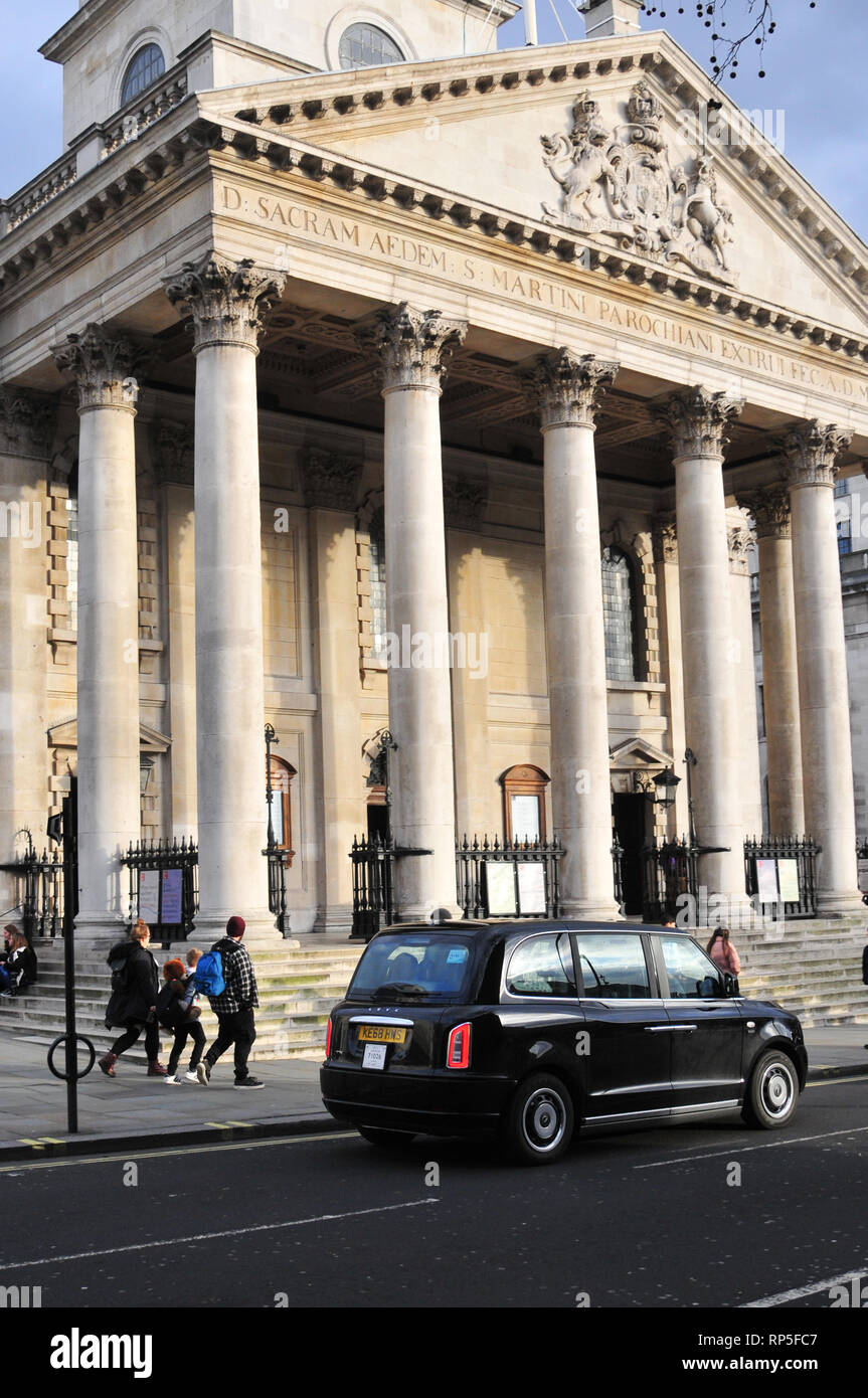 Neue LEVC TX Taxi, Taxi, auf den Straßen von London fahren. Stockfoto