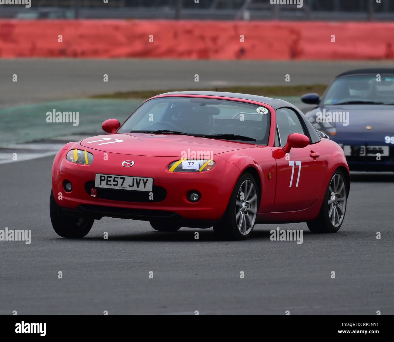 Stewart reichen, Mazda MX-5 Sport, VSCC, Pomeroy Trophäe, Silverstone, 16. Februar 2019, Autos, Wettbewerb, Februar, Spaß, historische Autos, kultige, Motor Stockfoto