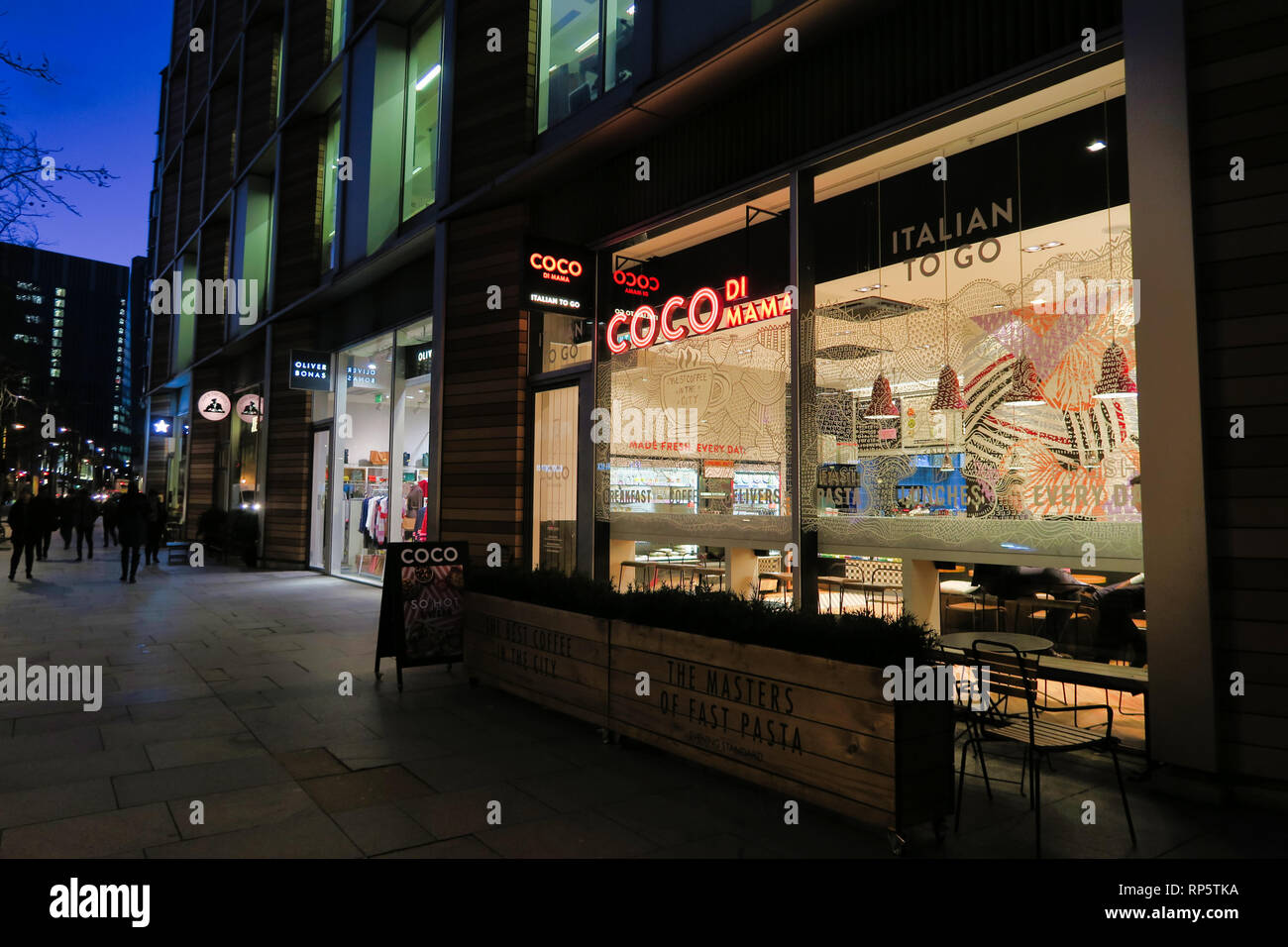Coco di Mama italienische Diner, Southwark, London, England, Großbritannien Stockfoto