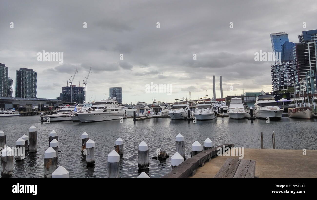 Melbourne Docklands Stockfoto