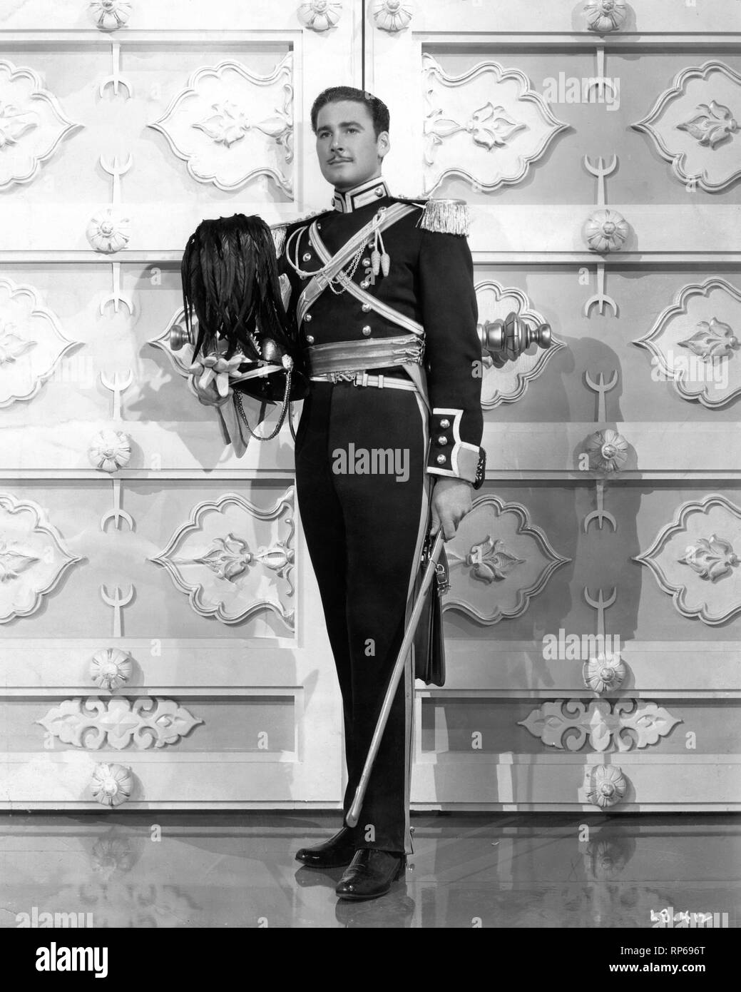 Errol Flynn als Captain Geoffrey Vickers die Ladung des Light Brigade 1936 einheitliche Regisseur Michael Curtiz Warner Bros. Stockfoto