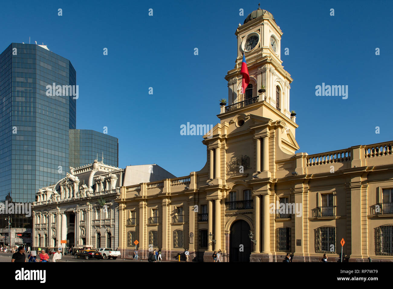 Museo Historico Nacional, Plaza de Armas, Santiago, Chile Stockfoto